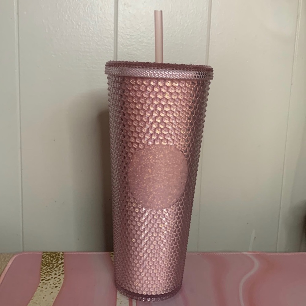 China Glitter Pink Starbucks Tumbler